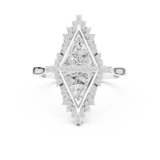 Designer Art Deco Engagement Ring