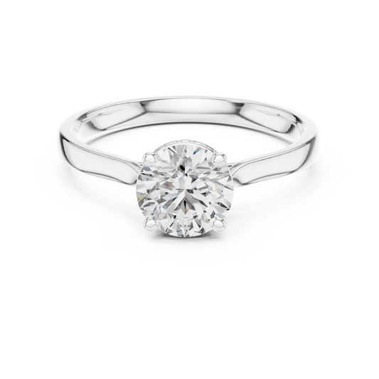 Timeless Round Cut Engagement Ring