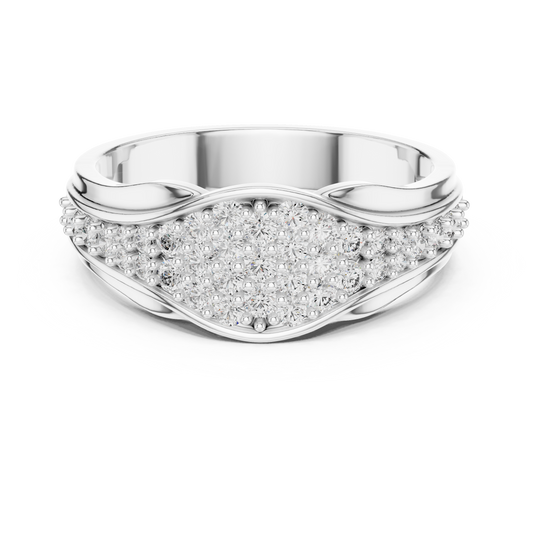 A Brilliant Diamond Cluster Band