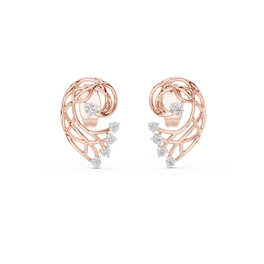 Elegant Gold Earrings with Diamonds | Timeless Fine Jewelry