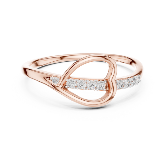 Heartline Glow Diamond Ring