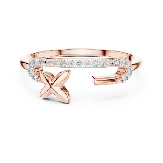 Starfish Glow Gold Ring