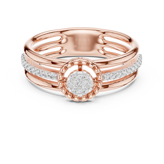 Luxury White Gold Diamond Engagement Ring for Her