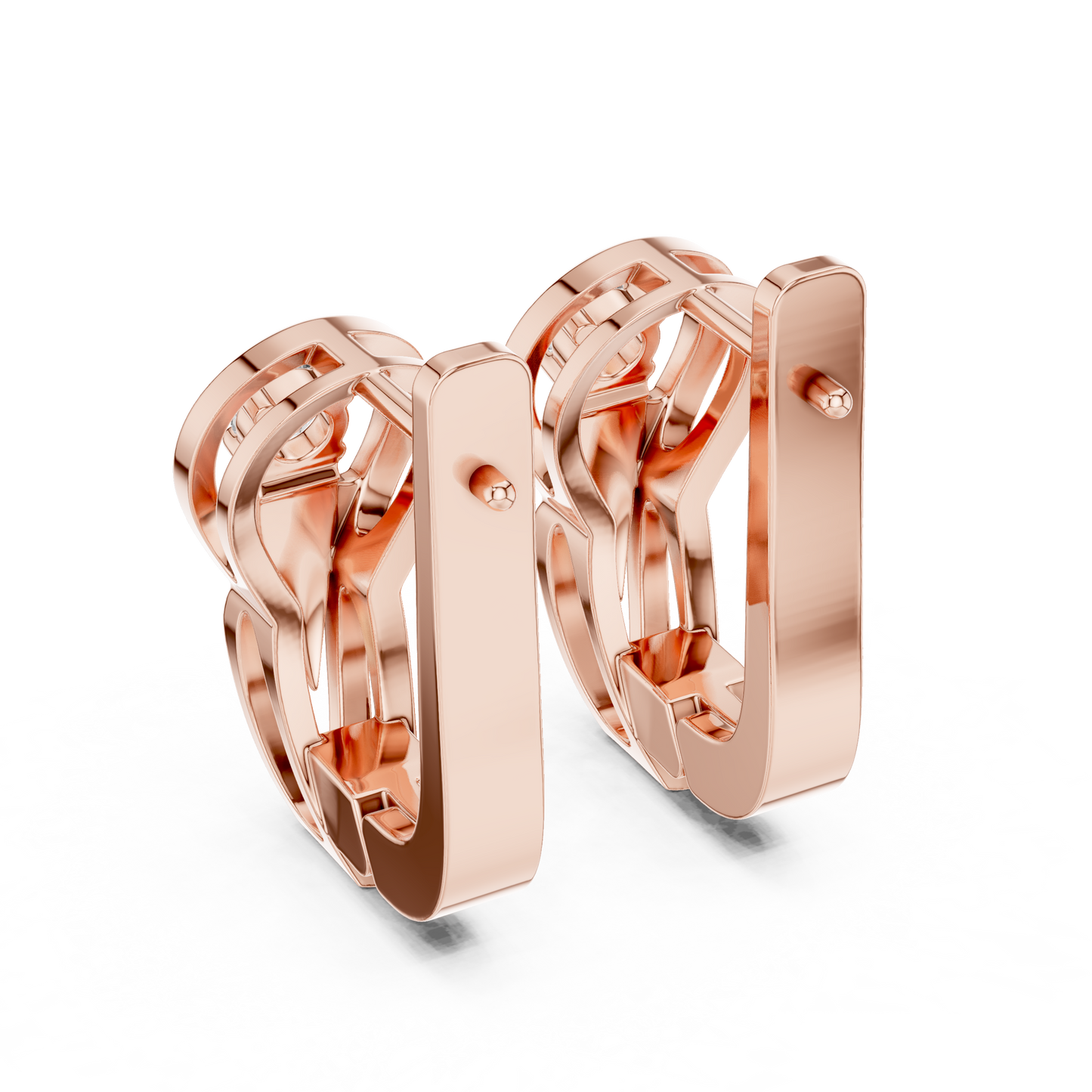 Floral Cluster Diamond Hoop Earrings | Elegant Gold Hoops for Women