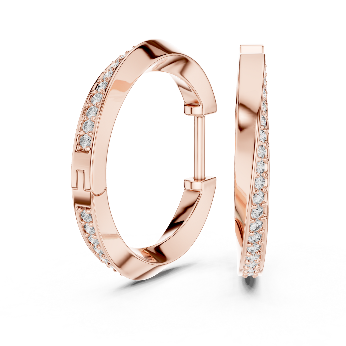 Classic Diamond Hoop Earrings – Timeless Jewelry