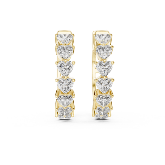 Brilliant Diamond Hoop Earrings