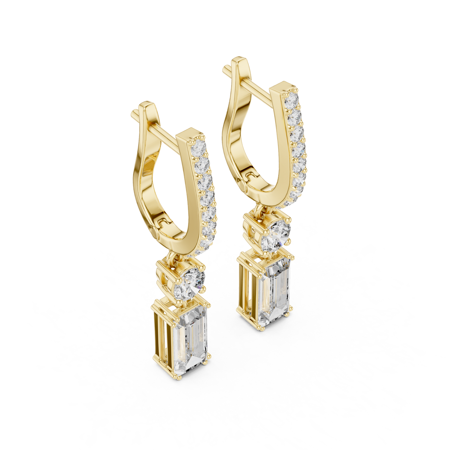 Minimalist Diamond Statement Earrings for Bridal & Evening Wear