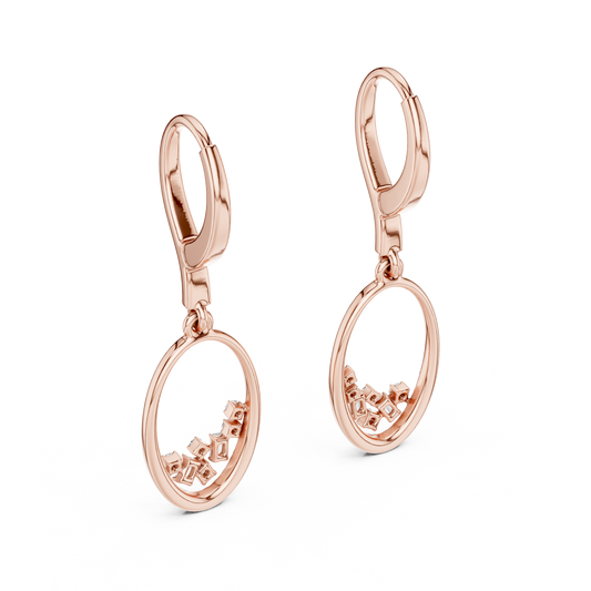 Round Diamond Hoop Earrings – Premium Jewelry