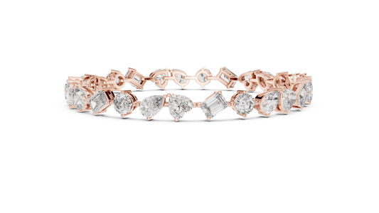 Premium Alternating Cut Diamond Bracelet