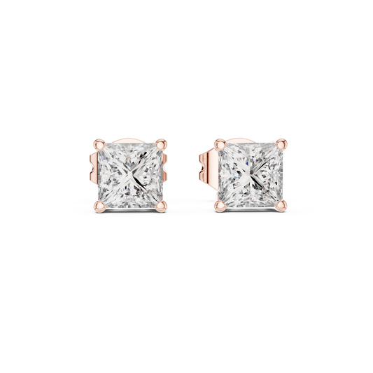 Everyday Luxury Princess Cut Diamond Earrings