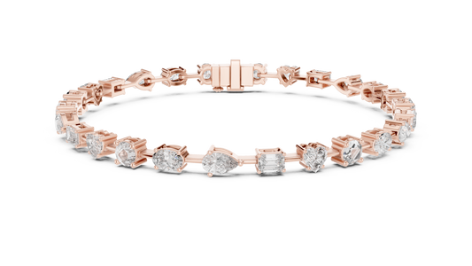 Multi Shape Diamond Bracelet