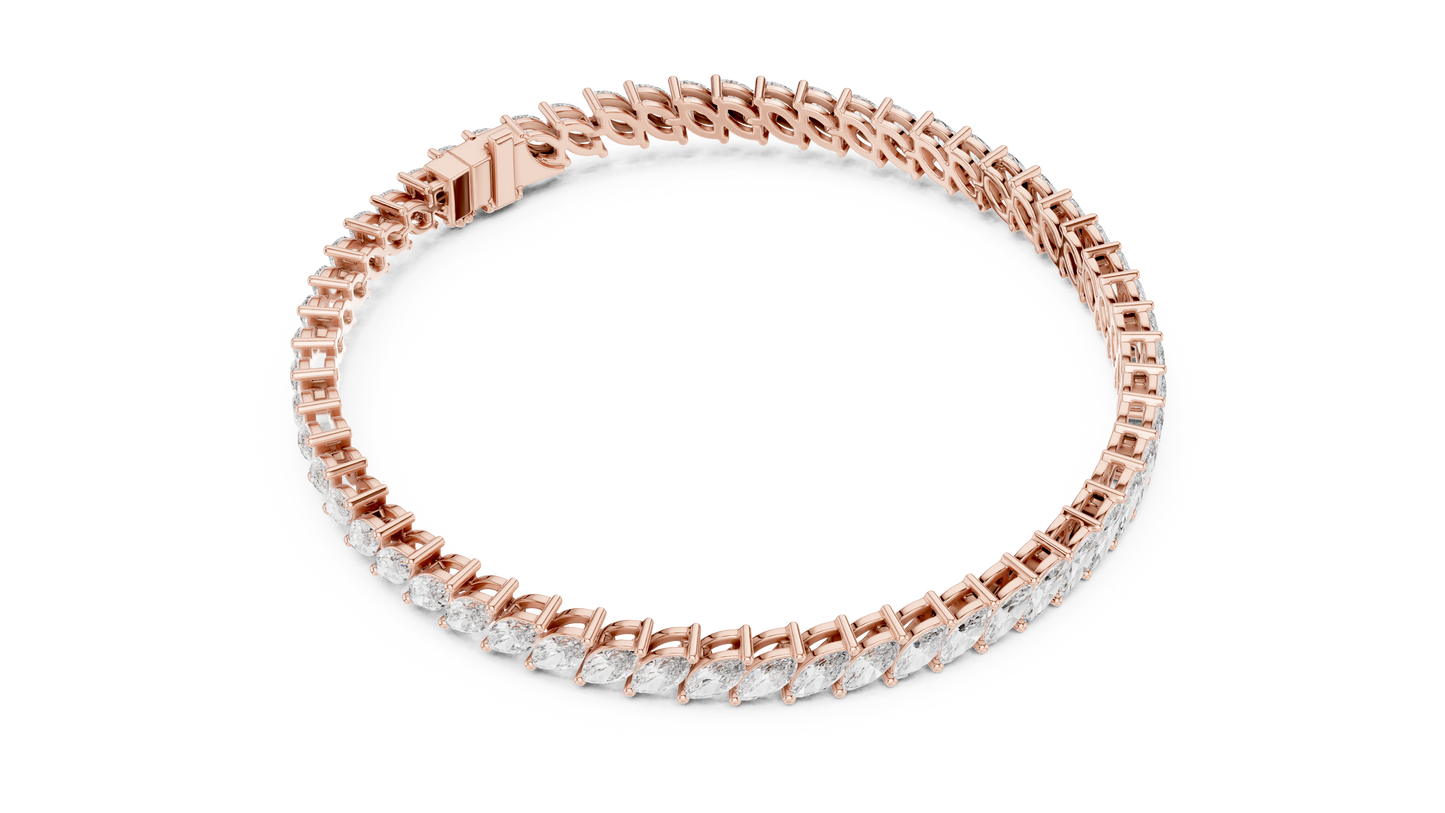 Royal Style Marquise Cut Diamond Bracelet – Statement Fine Jewelry