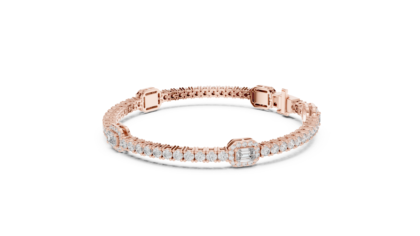 Bold Elegance Diamond Bracelet