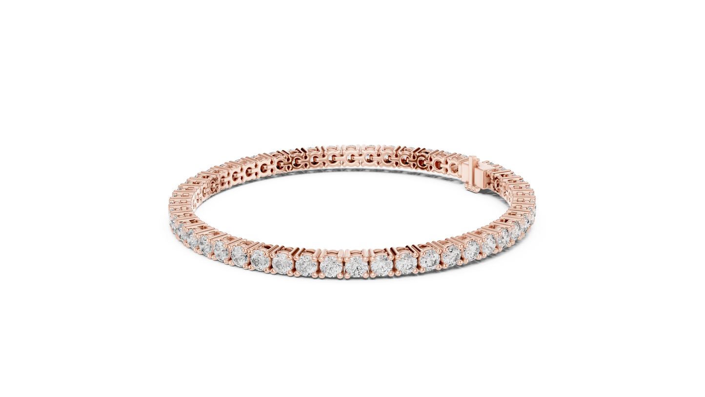 Golden Cascade Diamond Bracelet