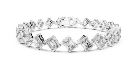 Regal Edge Diamond Line Bracelet