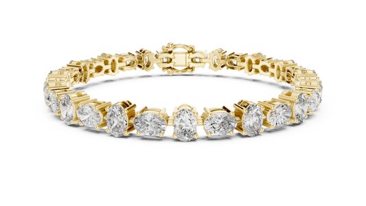 Golden Oval Grace Diamond Bracelet