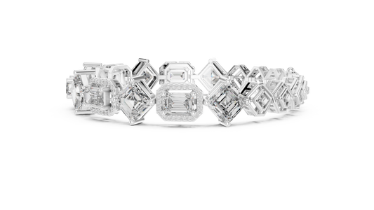 Elite Halo Frame Diamond Bracelet