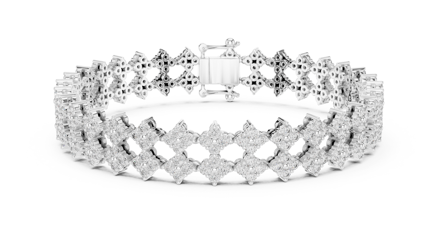 Golden Petal Infinity Bracelet