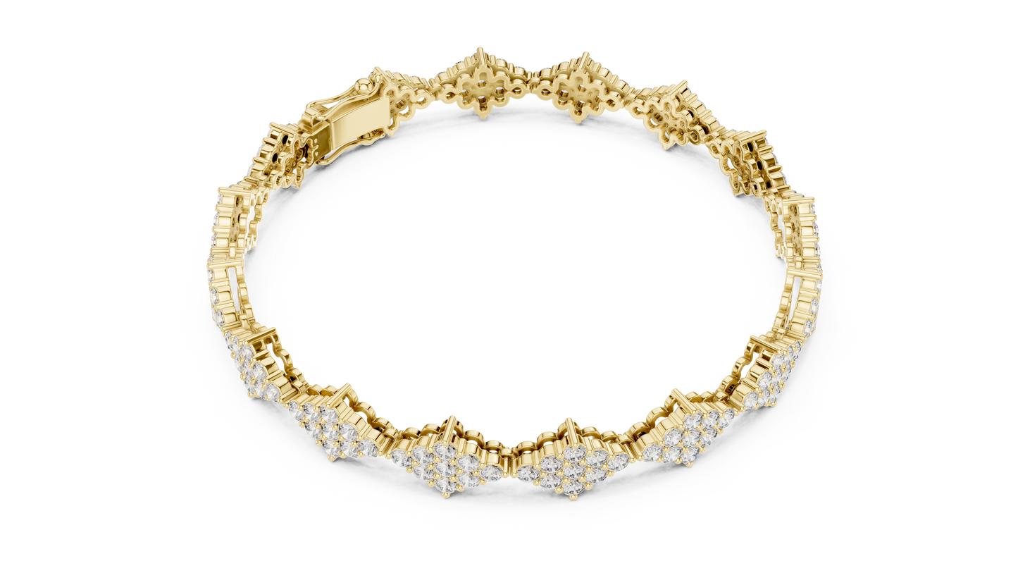 Radiant Floral Symphony Bracelet