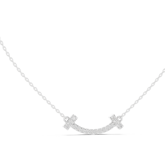 Fine Jewelry Smile Curve Necklace in 18K Gold