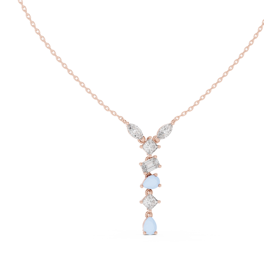 Timeless Multi-Cut Diamond Drop Pendant
