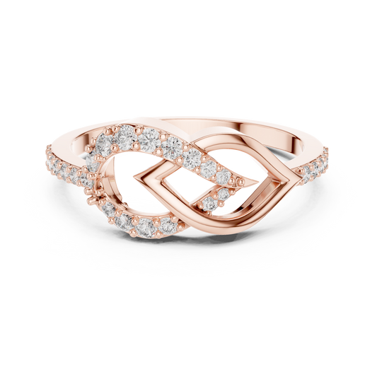 Timeless Infinity Spark Gold Ring