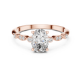 Romantic Oval Cut Engagement Ring