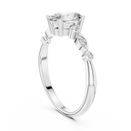 Romantic Oval Cut Engagement Ring