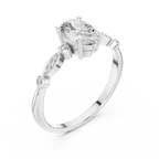 Romantic Oval Cut Engagement Ring