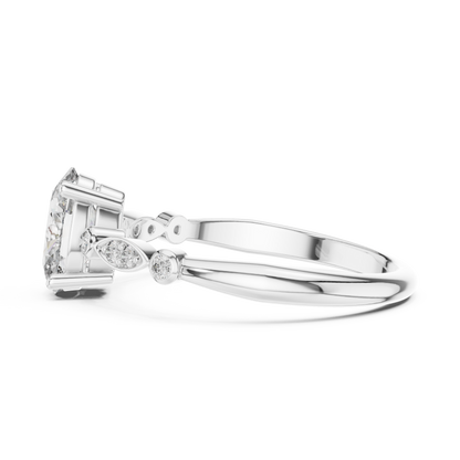 Romantic Oval Cut Engagement Ring