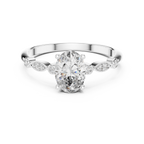 Romantic Oval Cut Engagement Ring