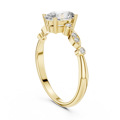Romantic Oval Cut Engagement Ring