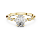 Romantic Oval Cut Engagement Ring