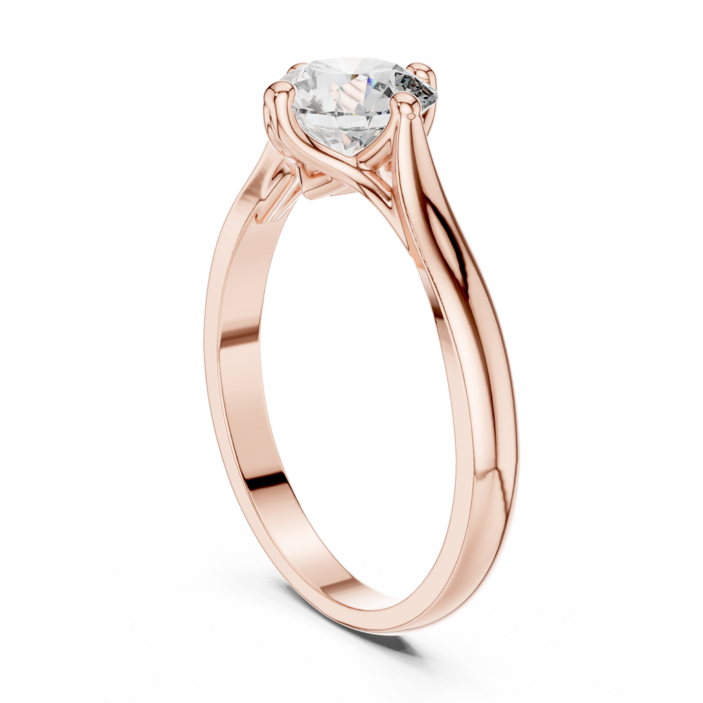 Minimalist Diamond Engagement Ring