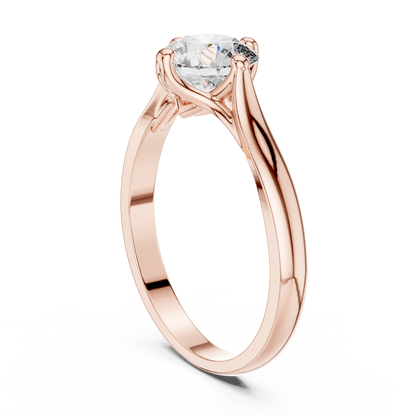 Minimalist Diamond Engagement Ring