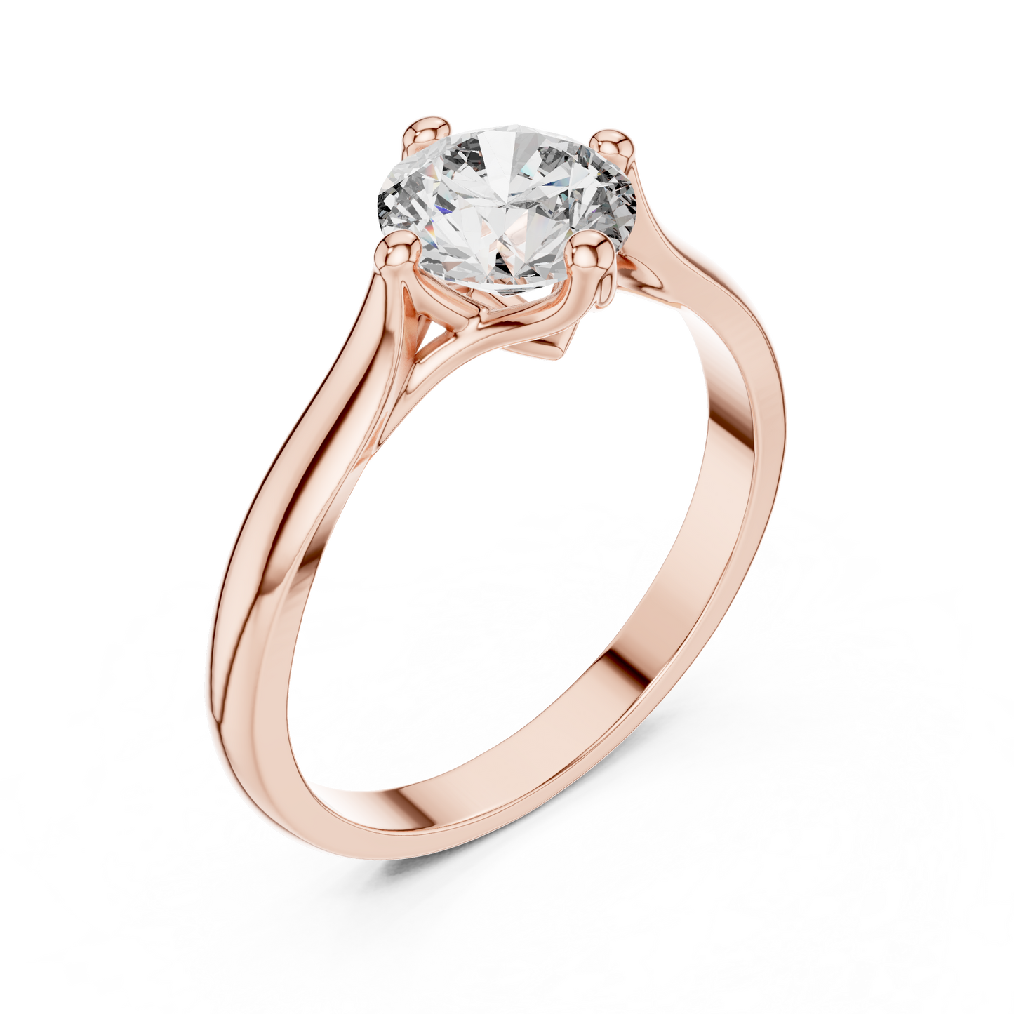 Minimalist Diamond Engagement Ring