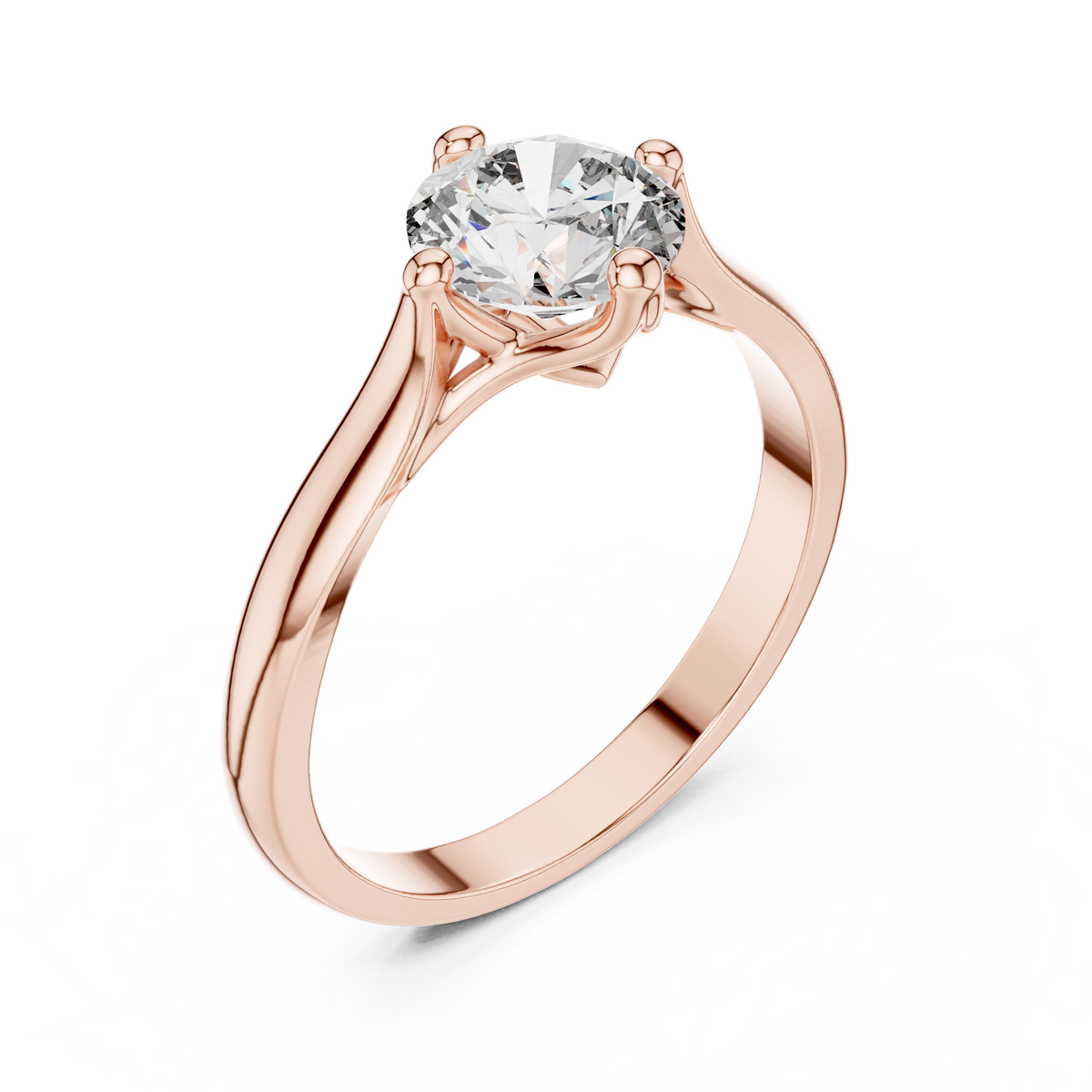 Minimalist Diamond Engagement Ring