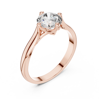 Minimalist Diamond Engagement Ring