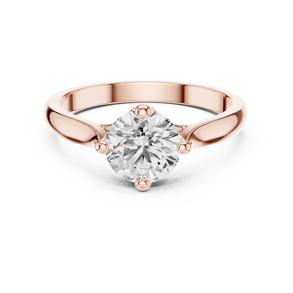 Minimalist Diamond Engagement Ring