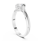 Minimalist Diamond Engagement Ring