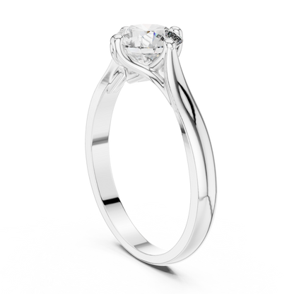 Minimalist Diamond Engagement Ring