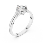 Minimalist Diamond Engagement Ring
