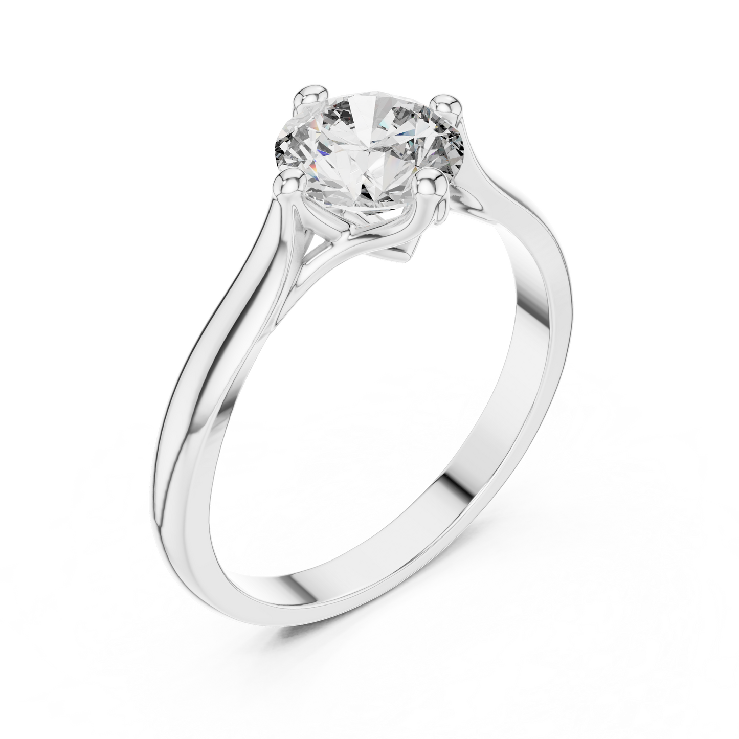 Minimalist Diamond Engagement Ring