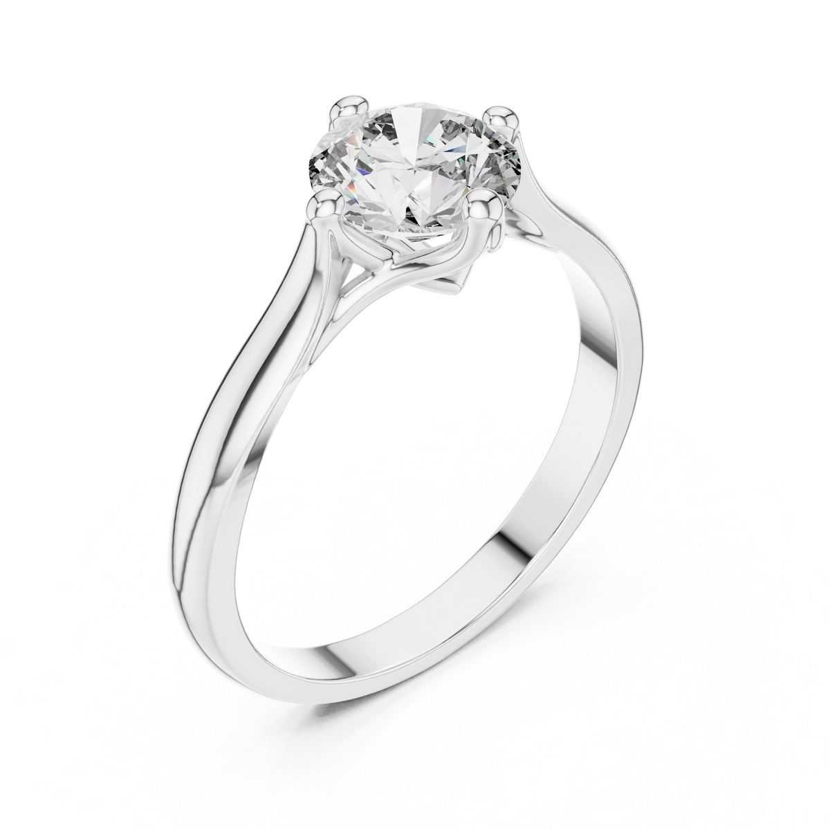 Minimalist Diamond Engagement Ring