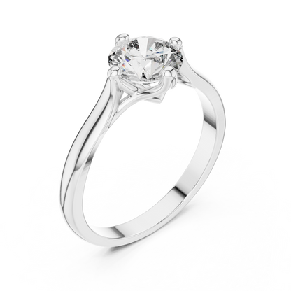 Minimalist Diamond Engagement Ring