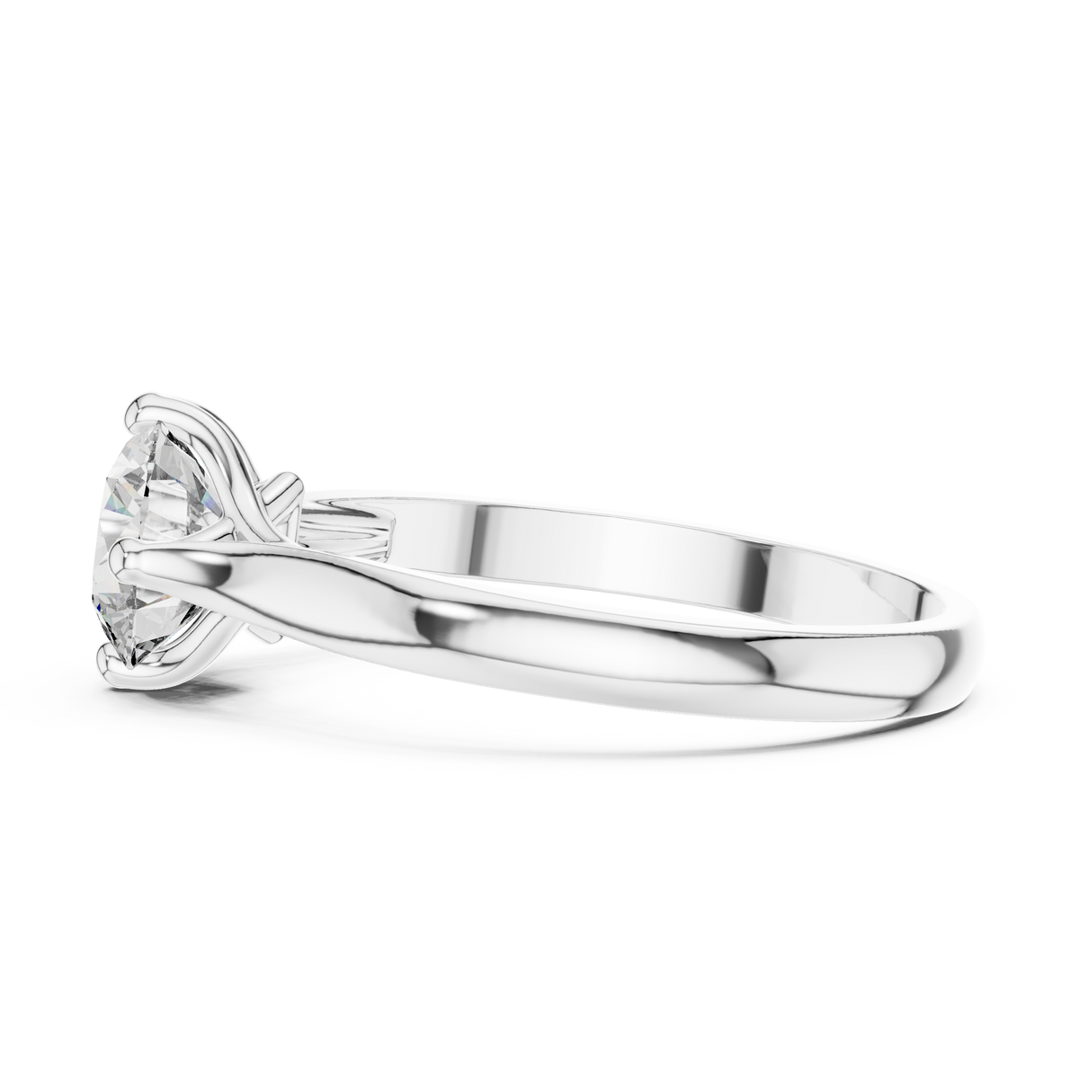 Minimalist Diamond Engagement Ring