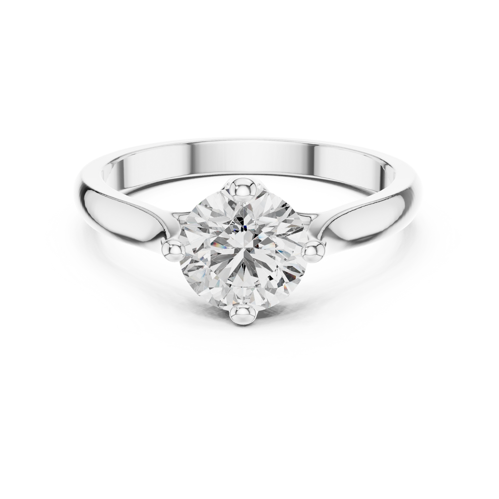 Minimalist Diamond Engagement Ring