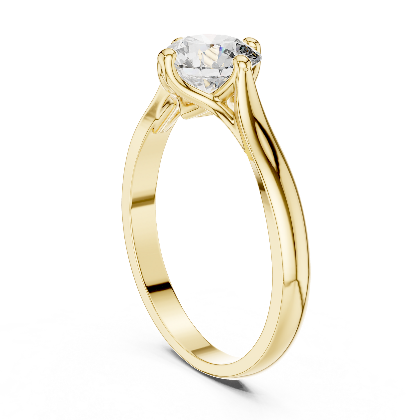 Minimalist Diamond Engagement Ring