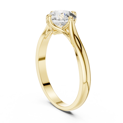 Minimalist Diamond Engagement Ring
