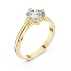 Minimalist Diamond Engagement Ring